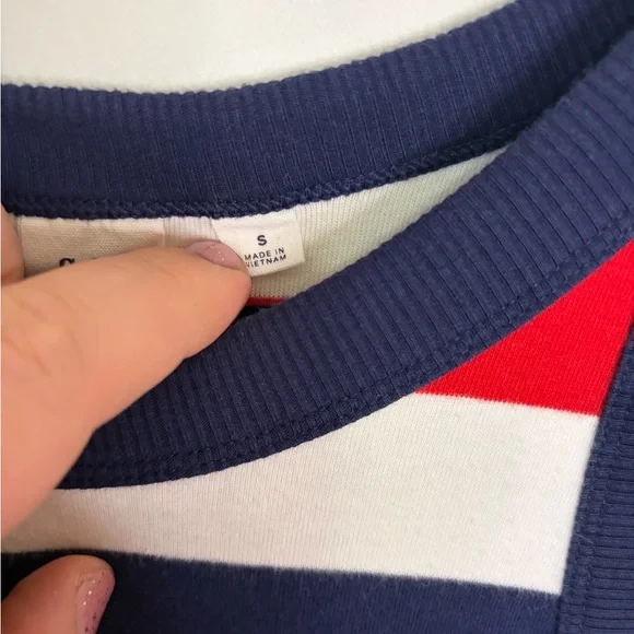 GAP Sleeveless Striped Dress - Red, Navy & White size small - Picture 4 of 8